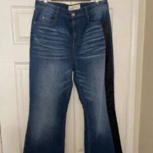 HELLESSY Bartlett Silk Side-Stripe Jeans